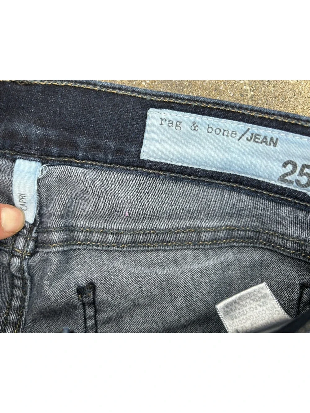 Rag & Bone Jeans Women 25W x 26L Skinny Dark Blue Wash